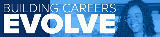 Building Careers & Evolve Banner Text Building Careers & Evolve Banner Text