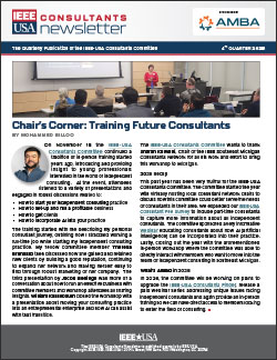IEEE-USA Consultants Newsletter - 4th Quarter 2025