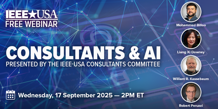 IEEE-USA Webinar: Consultants & AI